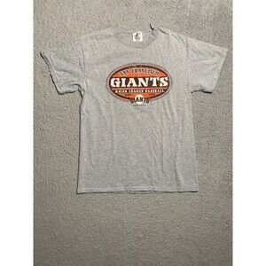 Vintage San Francisco Giants T-Shirt size M Gray Logo Athletic 2001 MLB Licensed